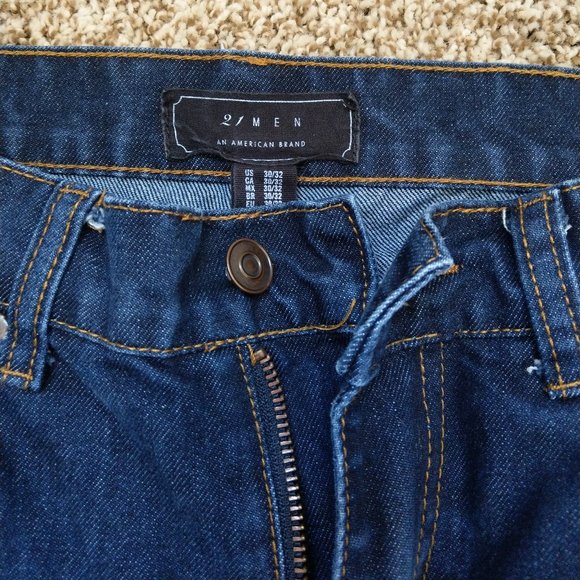 21Men Dark Blue denim Jeans 30/32 - Picture 2 of 3